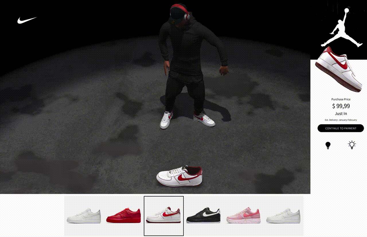 Nike 3D Air Force One Configurator